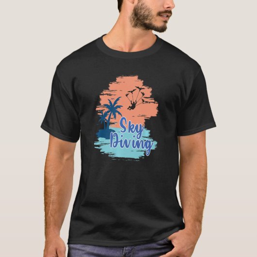 スカイダイビングパラシュートギア Tシャツ (正面)