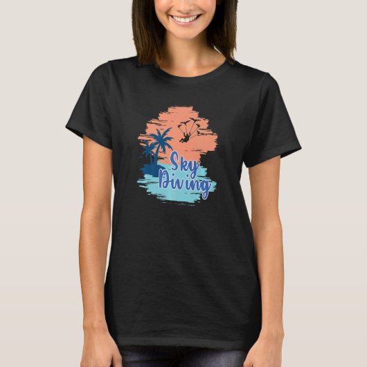 スカイダイビングパラシュートギア Tシャツ (正面)