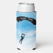 スカイダイビングパラシュートクーラーボックス スリム缶クーラー (Seltzer裏面)