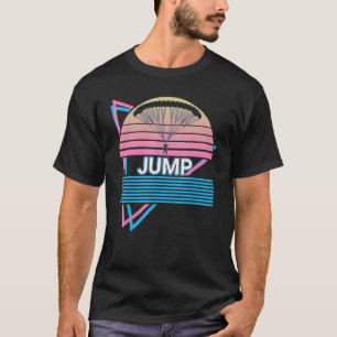 スカイダイビングパラシュートスカイダイバーレトロジャンプ Tシャツ