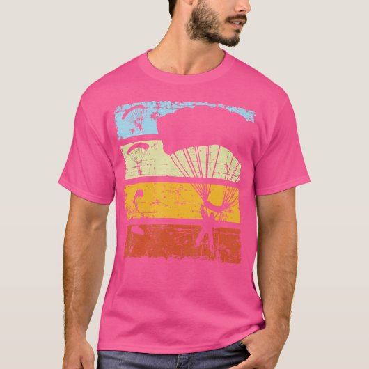 スカイダイビングパラシュートスカイダイバー Tシャツ (正面)
