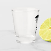 スカイダイビングパラシュートデザインショットグラス ショットグラス (左)