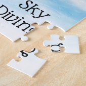 スカイダイビングパラシュートデザインジグソーパズル ジグソーパズル (側面)