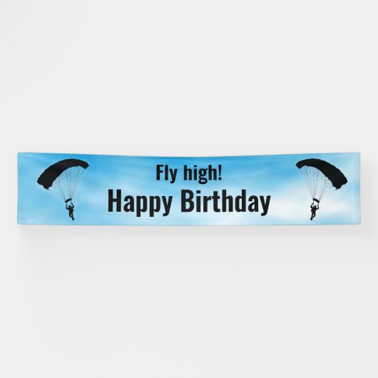 スカイダイビングパラシュートデザインバナー 横断幕 (横)