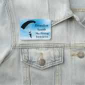 スカイダイビングパラシュートデザイン名タグ 名札 (インサイチュ)