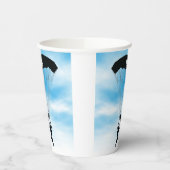 スカイダイビングパラシュートデザイン紙カップ 紙コップ (左)