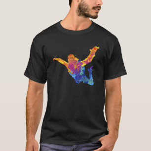 スカイダイビングパラシュート極端なスポーツ Tシャツ