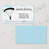 スカイダイビングパラシュート構造物サービス 名刺 (正面/裏面)