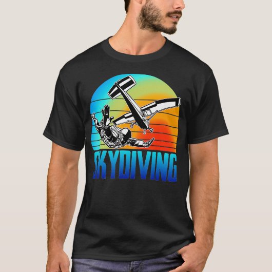 スカイダイビングパラシュート_4 Tシャツ (正面)