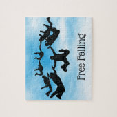 スカイダイビングフリーフォールリングデザインジグソーパズル ジグソーパズル (縦)