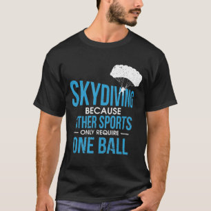 スカイダイビングメンススカイダイブエクストリームアスリートスカイダ Tシャツ