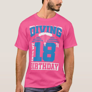 スカイダイビング誕生日初めてスカイダイビング18誕生 Tシャツ