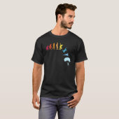 スカイダイビング進化パラシュートスカイダイバー1 Tシャツ (正面フル)