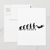 スカイダイビング進化 ポストカード (正面/裏面)