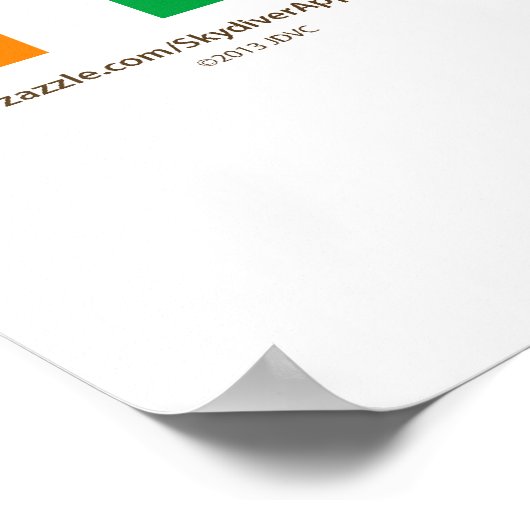 スカイダイビング願望 ポスター (角)