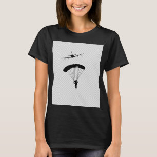 スカイダイビング飛行機 グラフィックTシャツ - シンプル パ Tシャツ