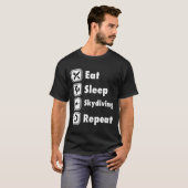 スカイダイビング おもしろ Tシャツ (正面フル)