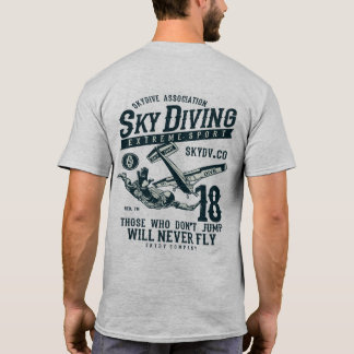 スカイダイビング エクストリーム スポーツ Tシャツ