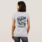 スカイダイビング エクストリーム スポーツ Tシャツ (裏面フル)