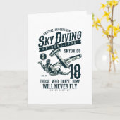 スカイダイビング カード (黄色い花)