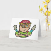 スカイダイビング カード (黄色い花)