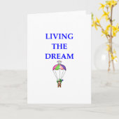 スカイダイビング カード (黄色い花)