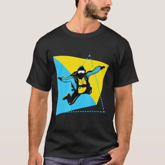 スカイダイビング グラフィック Tシャツ (正面)