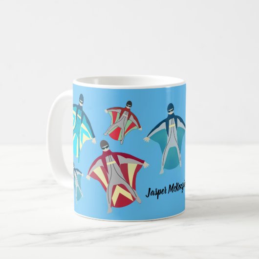 スカイダイビング コーヒーマグカップ (正面左)