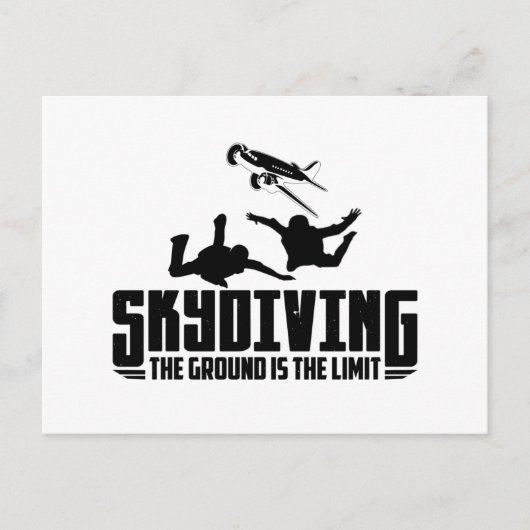 スカイダイビング |スカイダイビングのスカイダイバーギフト ポストカード (正面)