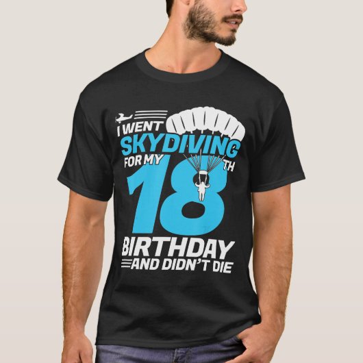 スカイダイビング – ニュー8th誕生日 – 初めてのスカイディビジョン tシャツ (正面)