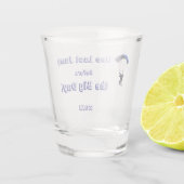 スカイダイビング バチェラーパーティー 面白いアドベンチャーテーマ ショットグラス (裏面)