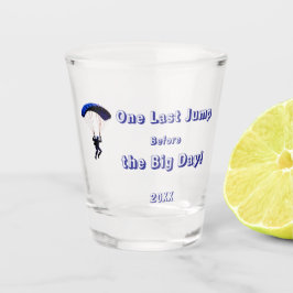 スカイダイビング バチェラーパーティー 面白いアドベンチャーテーマ ショットグラス