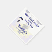 スカイダイビング バチェラーパーティー 面白いアドベンチャーテーマ スタンダードカクテルナプキン (角)