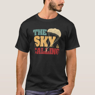 スカイダイビング パラシューティング アドレナリン ジャンピング 空へ Tシャツ