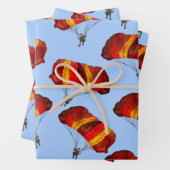 スカイダイビング/パラシュートのラッピング紙 ラッピングペーパーシート (インサイチュ)