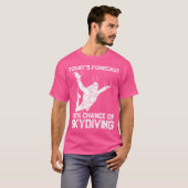 スカイダイビング パラシュート ジャンプ 面白い Tシャツ (正面フル)