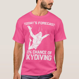 スカイダイビング パラシュート ジャンプ 面白い Tシャツ