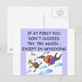 スカイダイビング ポストカード (正面/裏面)