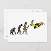 スカイダイビング ポストカード (正面/裏面)