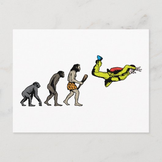 スカイダイビング ポストカード (正面)