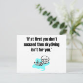 スカイダイビング ポストカード (スタンド正面)