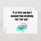 スカイダイビング ポストカード (正面/裏面)