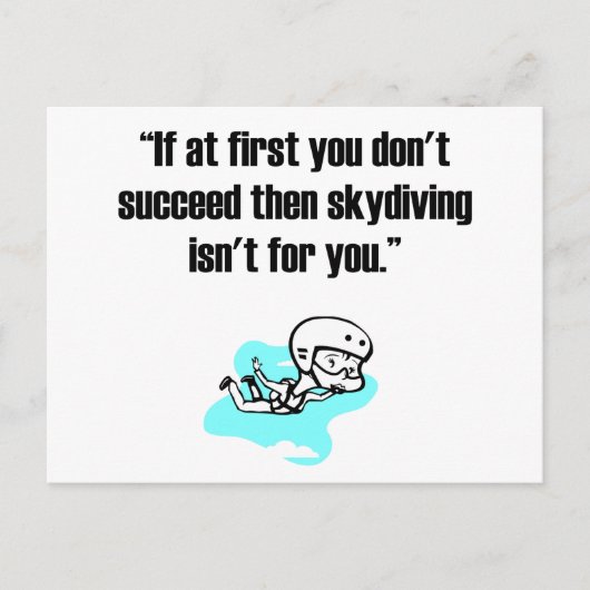 スカイダイビング ポストカード (正面)