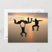 スカイダイビング ポストカード (正面/裏面)