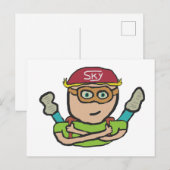 スカイダイビング ポストカード (正面/裏面)