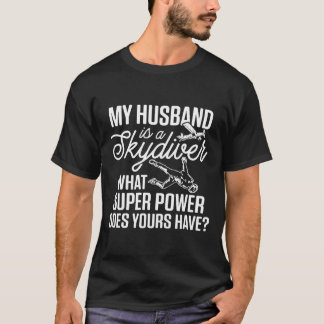 スカイダイビング 空挺 夫 スカイダイバー 夫婦ギフト Tシャツ