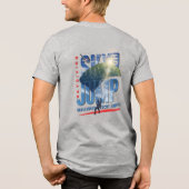 スカイダイビング - 雲の上の自由を感じる | メンズ トライブレンドTシャツ (裏面)