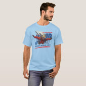 スカイダイビング - 雲の上の自由を感じる | 大人向け Tシャツ (正面フル)