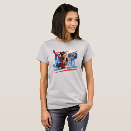 スカイダイビング - 雲の上の自由を感じる | 女性用 Tシャツ