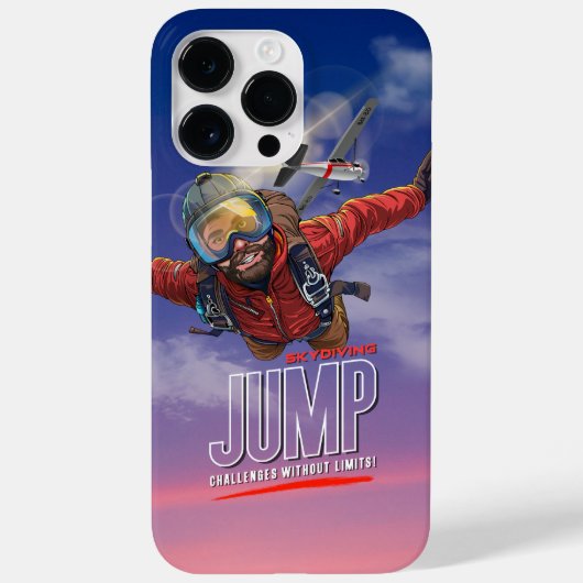 スカイダイビング - 雲の上の自由を感じる (男性用) Case-Mate iPhoneケース (裏面)